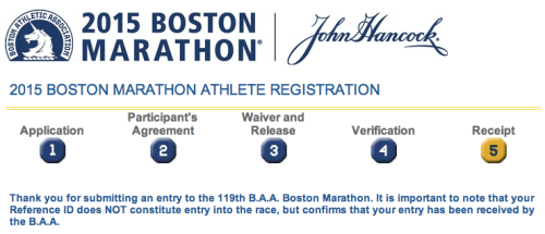 Boston Marathon application